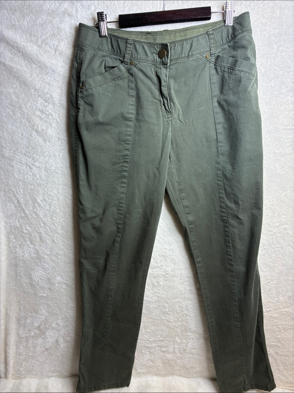 Chico's Olive Green Skinny Jeans